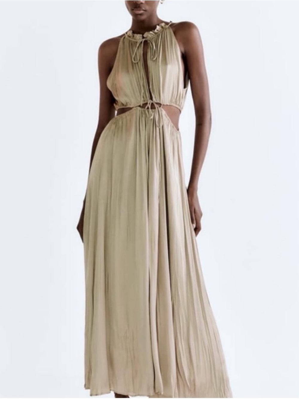 NWOT Sleeveless Cutout Midi Dress